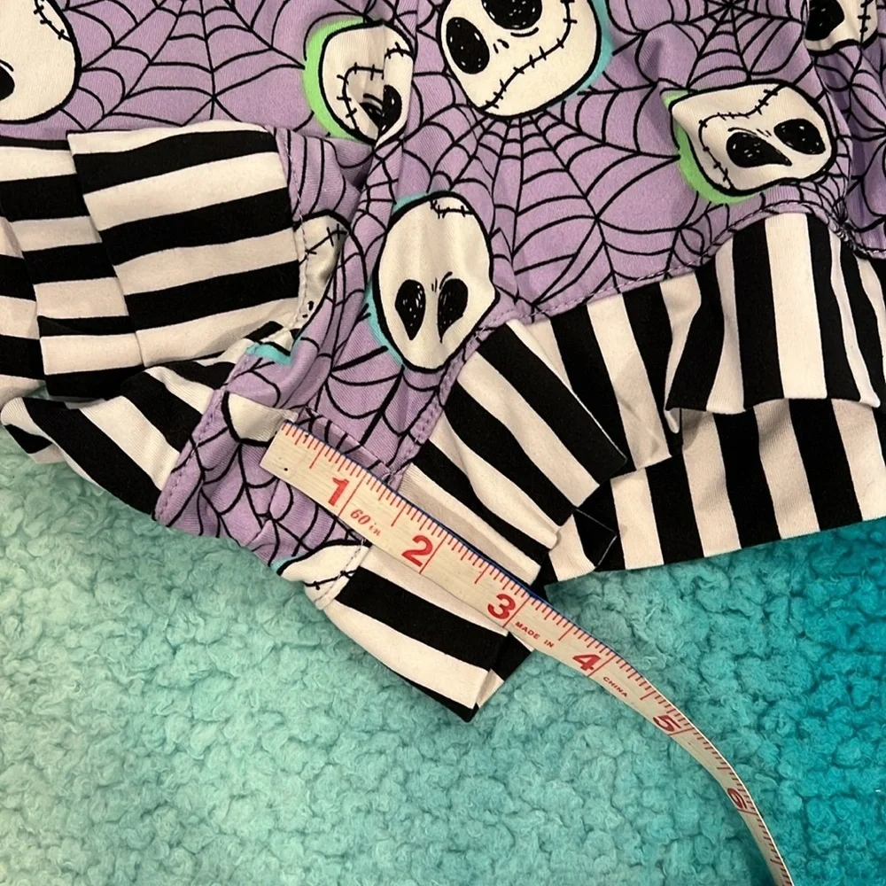 🔥Disney Purple Pajama Top with Whimsical Skulls🔥 - Picture 9 of 10